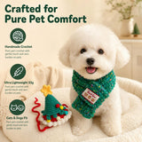 Cute Knitted Cat Dog Party Hat & Christmas Scarf