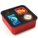 4-in-1 Couch-Organizer mit 10.000 mAh Powerbank & auslaufsicherem Getränkehalter