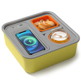 4-in-1 Couch-Organizer mit 10.000 mAh Powerbank & auslaufsicherem Getränkehalter