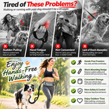 Hands-Free Dog Running Belt & Bungee Leash – Run Free, Walk Together!