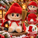 Christmas Red Riding Hood Outfit Set for Labubu – Cute Holiday Doll Costume & Accessories