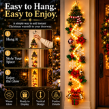 🎄 Glowing Christmas Door Hanger – Light Up Your Home with Holiday Magic