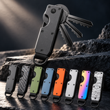 Everyday EDC Key Organizer – Compact Multi-Key Holder with Compass & AirTag-Compatible Design