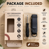 Everyday EDC Key Organizer – Compact Multi-Key Holder with Compass & AirTag-Compatible Design