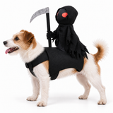 Funny Grim Reaper Rider Costume for Pets