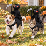 Funny Grim Reaper Rider Costume for Pets