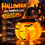 Enchanted Witch Hat Pumpkin Light – Glowing Halloween Table Decor