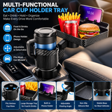 3-in-1 Multifunctional Car Cup Holder Tray – Expandable Car Organizer for Drinks, Food & Phone