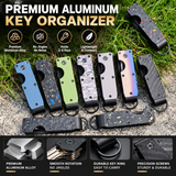 Everyday EDC Key Organizer – Compact Multi-Key Holder with Compass & AirTag-Compatible Design