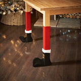 Christmas Santa Boots Chair Leg Covers – Festive Holiday Furniture Decorations