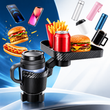 3-in-1 Multifunctional Car Cup Holder Tray – Expandable Car Organizer for Drinks, Food & Phone