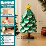 Christmas Tree Wooden Trivet – Foldable Heat-Resistant Table Mat & Holiday Décor
