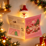 Christmas Santa Reading Newspaper Light – Cozy LED Holiday Wall Decor