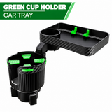 3-in-1 Multifunctional Car Cup Holder Tray – Expandable Car Organizer for Drinks, Food & Phone