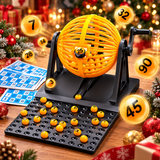 🎁Christmas Lucky Draw Bingo Game Set – Spin, Win & Party! 🎄