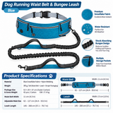 Hands-Free Dog Running Belt & Bungee Leash – Run Free, Walk Together!