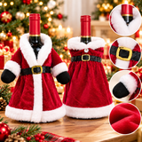 🎅 Santa Claus Wine Bottle Cover – Festive Christmas Wine Gift Bag & Holiday Table Decoration