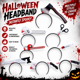 FrightThrough™ Halloween Fake Weapon Headband