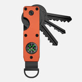 Everyday EDC Key Organizer – Compact Multi-Key Holder with Compass & AirTag-Compatible Design