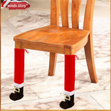 Christmas Santa Boots Chair Leg Covers – Festive Holiday Furniture Decorations