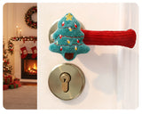 Cozy Christmas Door Handle Covers – Cute Anti-Static Holiday Handle Sleeves
