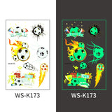 ⚽ Glow-in-the-Dark Soccer Tattoo Stickers – Game Night Edition