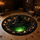 Tapis d'Halloween à illusion 3D – Paillasson portail effrayant pour décoration de maison hantée