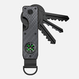 Everyday EDC Key Organizer – Compact Multi-Key Holder with Compass & AirTag-Compatible Design