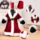 🎅 Santa Claus Wine Bottle Cover – Festive Christmas Wine Gift Bag & Holiday Table Decoration