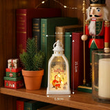 Lanterne bougie LED de Noël – Décoration de fête à lueur chaleureuse sans flamme