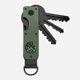 Everyday EDC Key Organizer – Compact Multi-Key Holder with Compass & AirTag-Compatible Design