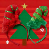 Light-Up Christmas Elf Hat Headband – Festive LED Holiday Party Accessory