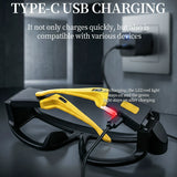Hands-Free LED Light Glasses – Rechargeable 5-Mode Headlamp for Outdoor Adventures & DIY Work
