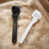 3-in-1 No-Spill Coffee Scoop – Measuring Spoon with Built-in Leveler & Funnel