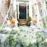 Gruselige Stretch-Spinnenweben – Halloween-Dekoration für drinnen & draußen