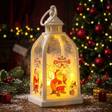 Lanterne bougie LED de Noël – Décoration de fête à lueur chaleureuse sans flamme