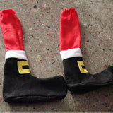 Christmas Santa Boots Chair Leg Covers – Festive Holiday Furniture Decorations