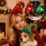 Light-Up Christmas Elf Hat Headband – Festive LED Holiday Party Accessory