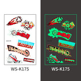 ⚽ Glow-in-the-Dark Soccer Tattoo Stickers – Game Night Edition