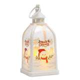Lanterne bougie LED de Noël – Décoration de fête à lueur chaleureuse sans flamme