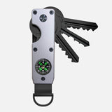 Everyday EDC Key Organizer – Compact Multi-Key Holder with Compass & AirTag-Compatible Design