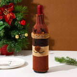 Christmas Wine Bottle Covers – Cute Santa, Snowman & Reindeer Knitted Holiday Gift Bags