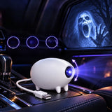 Halloween Car Window Ghost Projector – Spooky USB Projection Light