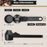 3-in-1 No-Spill Coffee Scoop – Measuring Spoon with Built-in Leveler & Funnel