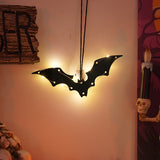 SpookyGlow™ Halloween LED Hanging Decorations – Light-Up Ghost, Witch, Bat & Spider Wall Dec