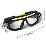 Hands-Free LED Light Glasses – Rechargeable 5-Mode Headlamp for Outdoor Adventures & DIY Work