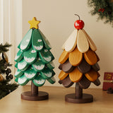 Christmas Tree Wooden Trivet – Foldable Heat-Resistant Table Mat & Holiday Décor