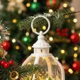 Lanterne bougie LED de Noël – Décoration de fête à lueur chaleureuse sans flamme