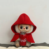 Christmas Red Riding Hood Outfit Set for Labubu – Cute Holiday Doll Costume & Accessories