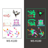⚽ Glow-in-the-Dark Soccer Tattoo Stickers – Game Night Edition